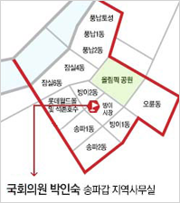 송파갑 관내도이미지